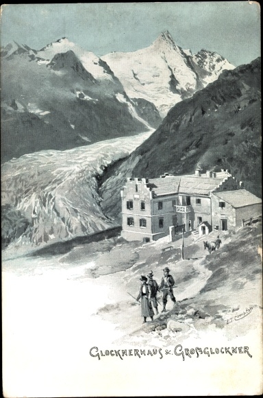 Artist PC Compton, Edward Theodore, Carinthia, Glocknerhaus and Grossglockner