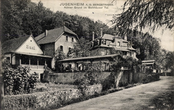 Ak Jugenheim an der Bergstraße Hessen, Kühler Grund im Balkhäuser Tal
