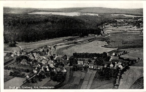 Ak Itzelberg Königsbronn Baden Württemberg, Fliegeraufnahme