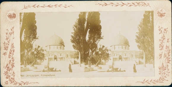 Stereo photo Jerusalem Israel, Dome of the Rock