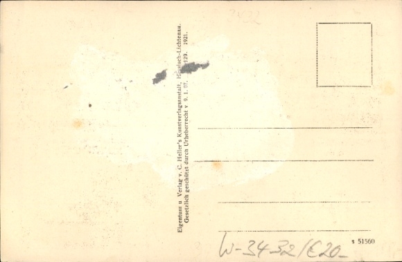 Postcard Großalmerode in Hessen, Wilhelm Speck's birthplace, portrait