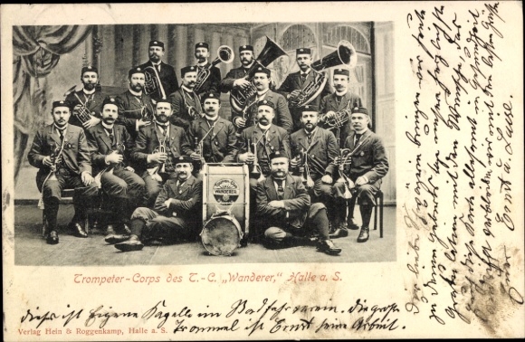 Ak Halle an der Saale, Trompeter Corps des Touren Club Wanderer