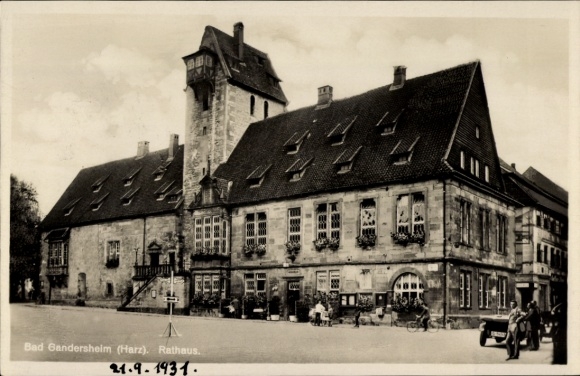 KP Bad Gandersheim w Dolnej Saksonii, ratusz, przód