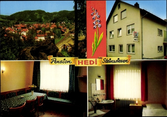 Ak Steinwiesen in Oberfranken, Pension Hedi, Ankerstr. 2a, 8645  Tel. 09262-400