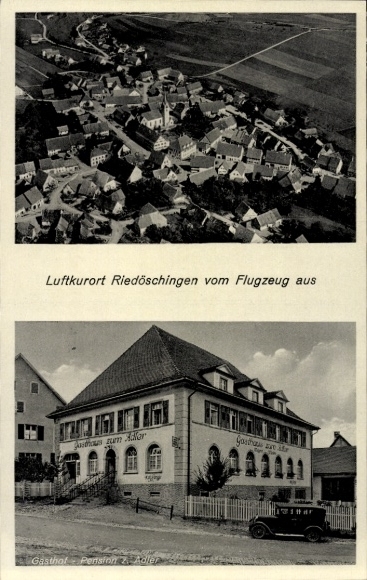 Ak Riedöschingen Blumberg am Schwarzwald, Gasthof und Pension zum Adler