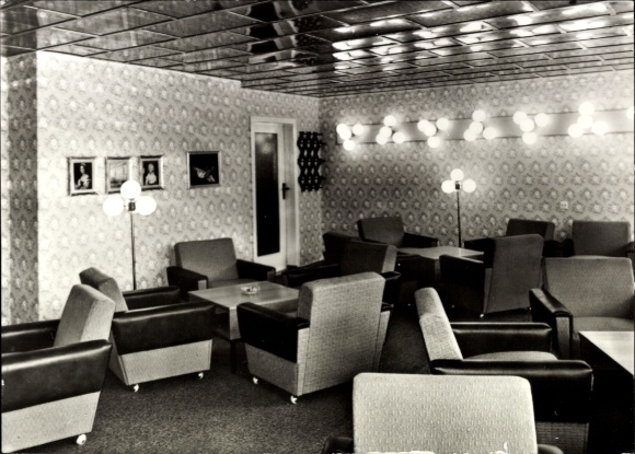 Postcard Cursdorf in Thuringia, FDGB recreation home Cursdorfer Höhe, reading room
