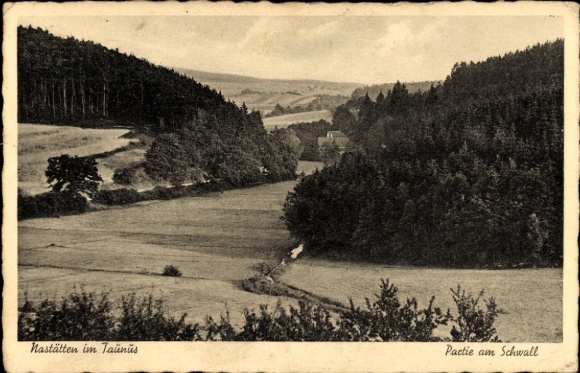 Postcard Nastätten im Taunus, Schwall, Panorama