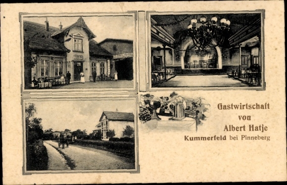 KP Kummerfeld w Szlezwiku-Holsztynie, restauracja Albert Hatje, sala balowa