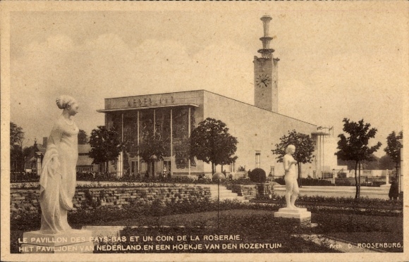 KP Bruksela Bruksela, wystawa 1935, Pawilon Niderlandów, Ogród Różany
