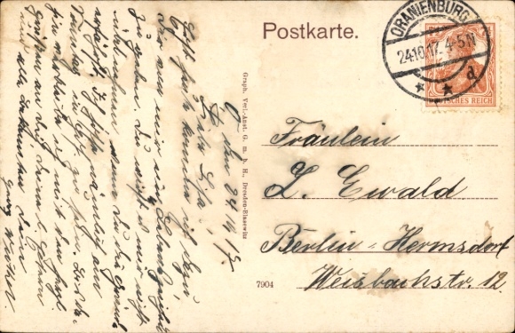 Postcard Oranienburg in Brandenburg, Lehnitzsee, landing stage