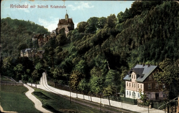 Ak Kriebstein in Midden-Saksen, Kasteel Kriebstein