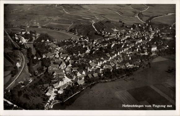 Ak Herbrechtingen in Württemberg, Fliegeraufnahme