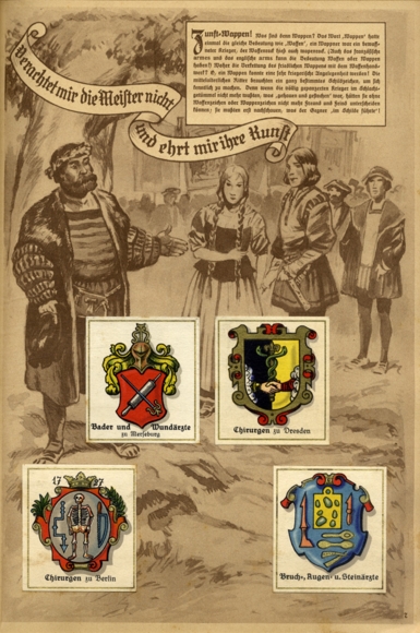 German guild coat of arms The aristocratic symbols of German work Collection picture album Aurelia cigarette factory, D