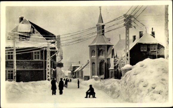 PC Neustadt am Rennsteig Großbreitenbach in Thuringia, winter motif