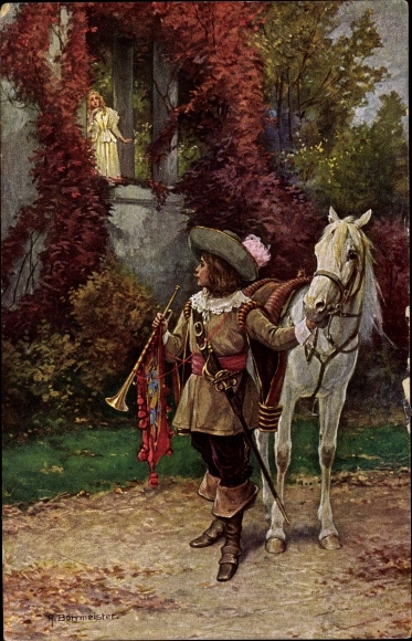 Artist PC Borrmeister, farewell, trumpeter, horse