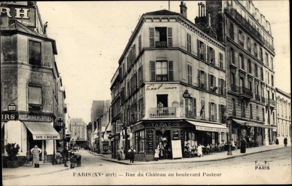 Ansichtkaart Paris XV Vaugirard, Rue du Châtéau au boulevard Pasteur