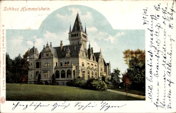 Ak Hummelshain in Thüringen, Schloss