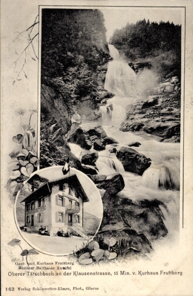 KP Linthal Glarus Canton Glarus Szwajcaria, Oberer Tatschbach, Klausenstraße