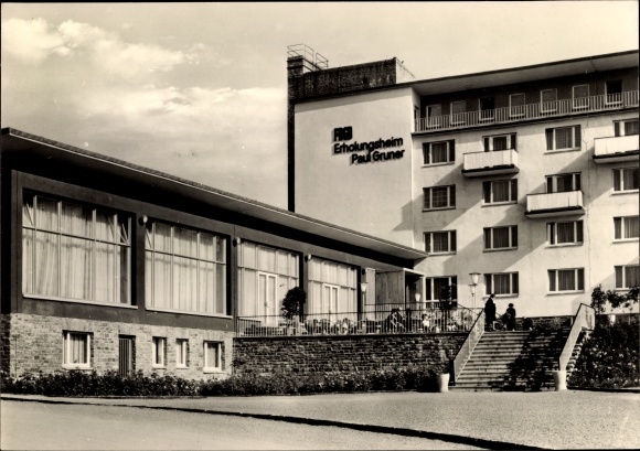 Postcard Rauschenbach Cämmerswalde Neuhausen in the Ore Mountains, FDGB convalescent home Paul Gruner