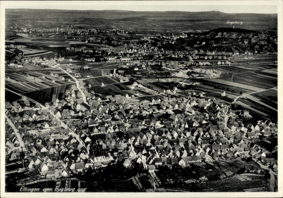 Ak Ellingen in Mittelfranken Bayern, Fliegeraufnahme