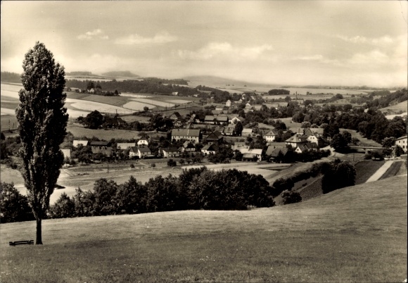 Ansichtkaart Mittelherwigsdorf in Oberlausitz, lokaal panorama