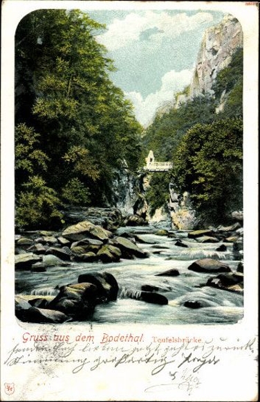 9 alte Ak Bodetal im Harz, Diverse Ansichten