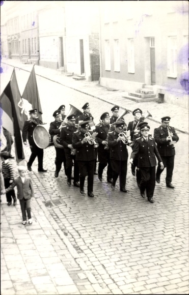 Photo Postcard Plau am See Mecklenburg, music band