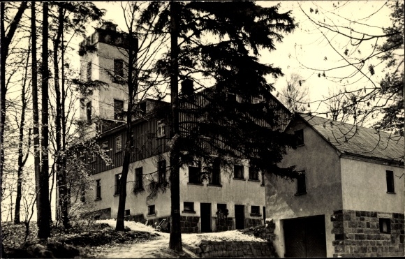 Ak Sohland an der Spree, Berggaststätte HO Grenzbaude, Aussichtsturm