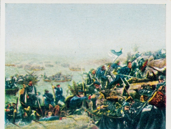 Collecting picture glorious sheets of German history No. 185, unification of Germany, Alsen 1864, Bleibtreu