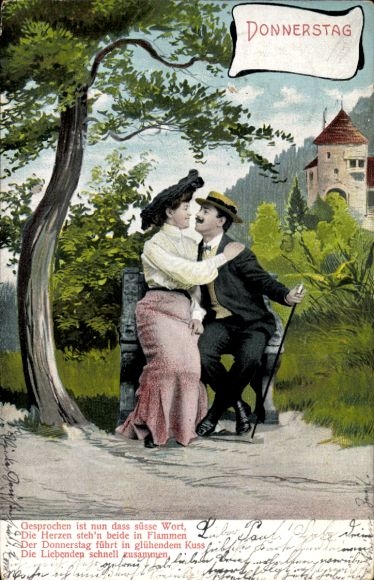 Postcard Thursday, Lovers