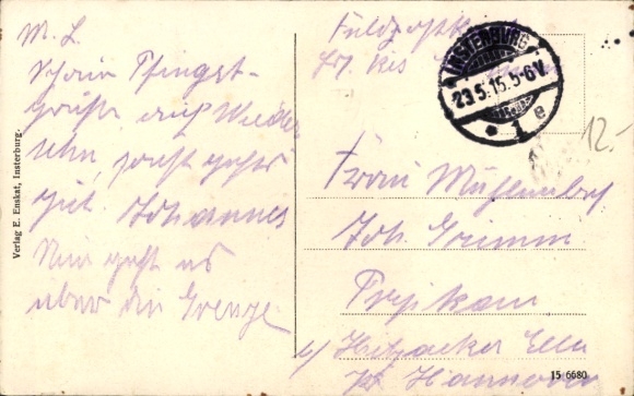 Postcard Tschernjakhovsk Insterburg East Prussia, Infantry Barracks