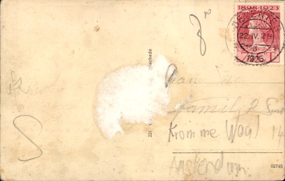 Judaika Postcard Enschede Overijssel Netherlands, Nieuwe Synagogue