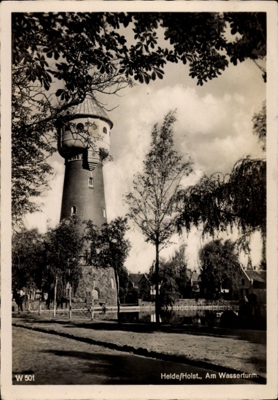 Ak Heide in Holstein, Am Wasserturm