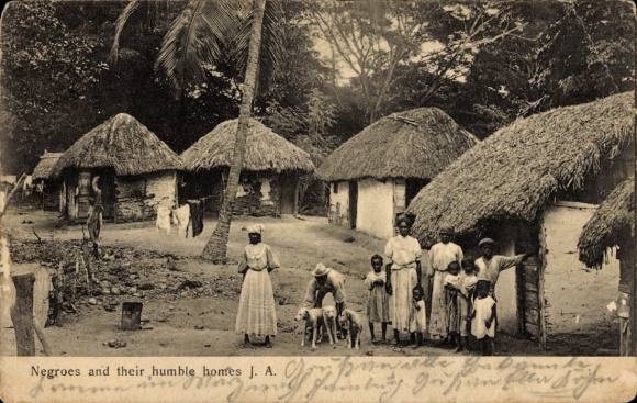 Ak Jamaica, Negroes and their humble homes