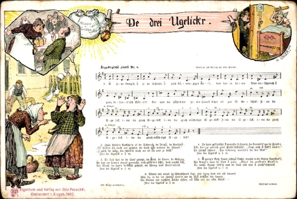 Song Postcard The Three Ugelickr, Humor