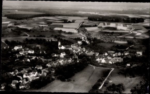 Ak Mühlingen in Baden Württemberg, luchtfoto