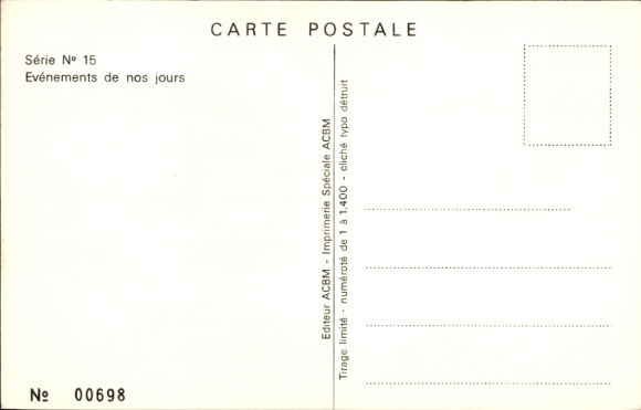 Artist Postcard Lech Walesa au 1er Congres National des Syndicats polonnais Solidarite, 1981