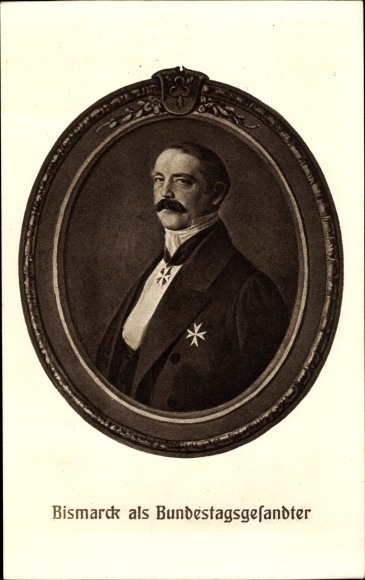 Ak Fürst Otto von Bismarck, Portrait als Bundestagsgesandter