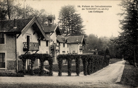 Ak Taverny Val d'Oise, Maison de Convalescence, Les Cottages