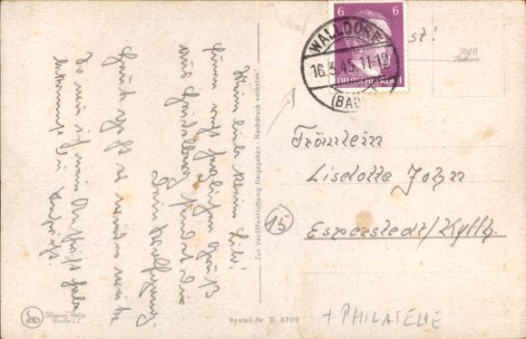 Artist Postcard Barlog, Soldier's life means being funny, Wehrmacht, officer, dormitory, II. WW