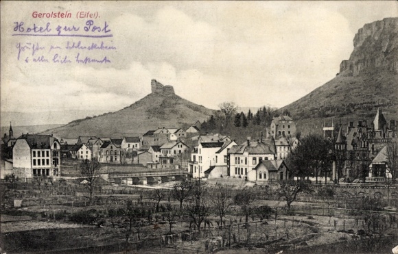 Ak Gerolstein in der Eifel, Gesamtansicht