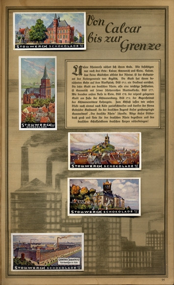 The German Rhine Collection No. 1, collection picture album Stollwerck Schokoladenfabrik, Cologne 1931