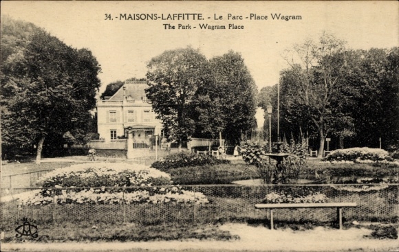 Postcard Maisons Laffitte Yvelines, Park Wagram