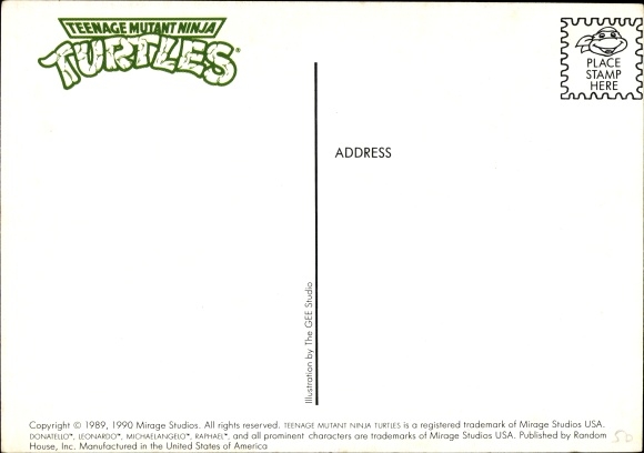 Postcard Comic, Teenage Mutant Ninja Turtles, Ray Fillet