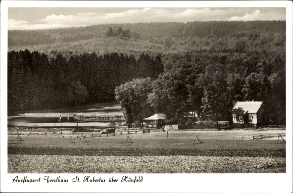 Ansichtkaart Hünfeld in Hessen, Forsthaus St. Hubertus