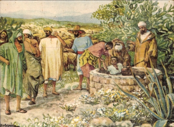 Artist PC Joseph van Egypte in the outdoors..., Genesis XXXVII:24