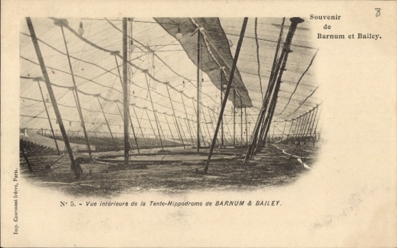 Ak Zirkus Barnum & Bailey, Zelt-Hippodrom