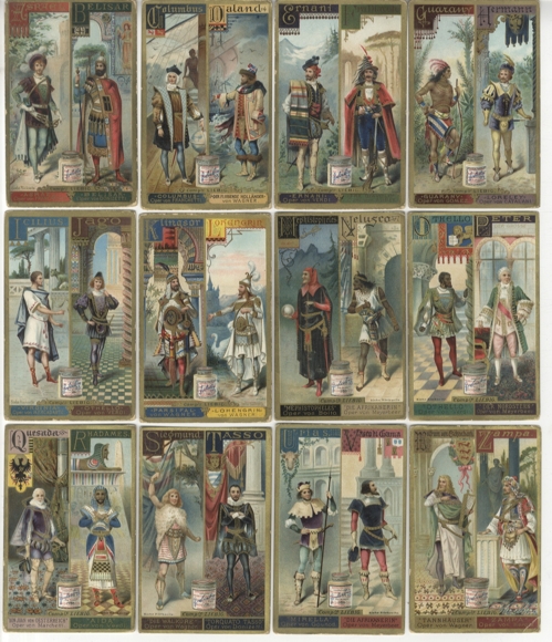 Liebig Pictures Series A 238 Alphabeth II (men's costumes of opera characters) 1893