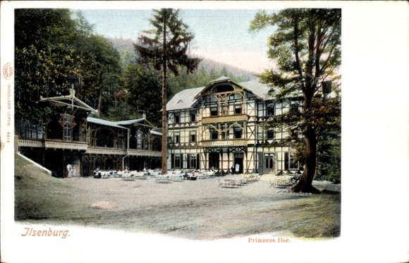Postcard Ilsenburg in the Harz, Princess Ilse, Guesthouse