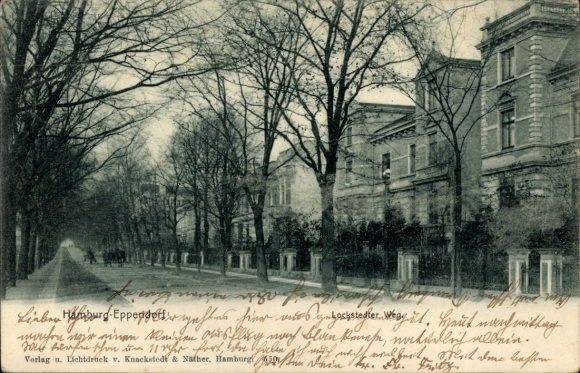 Postcard Hamburg Nord Eppendorf, Lockstedter Weg